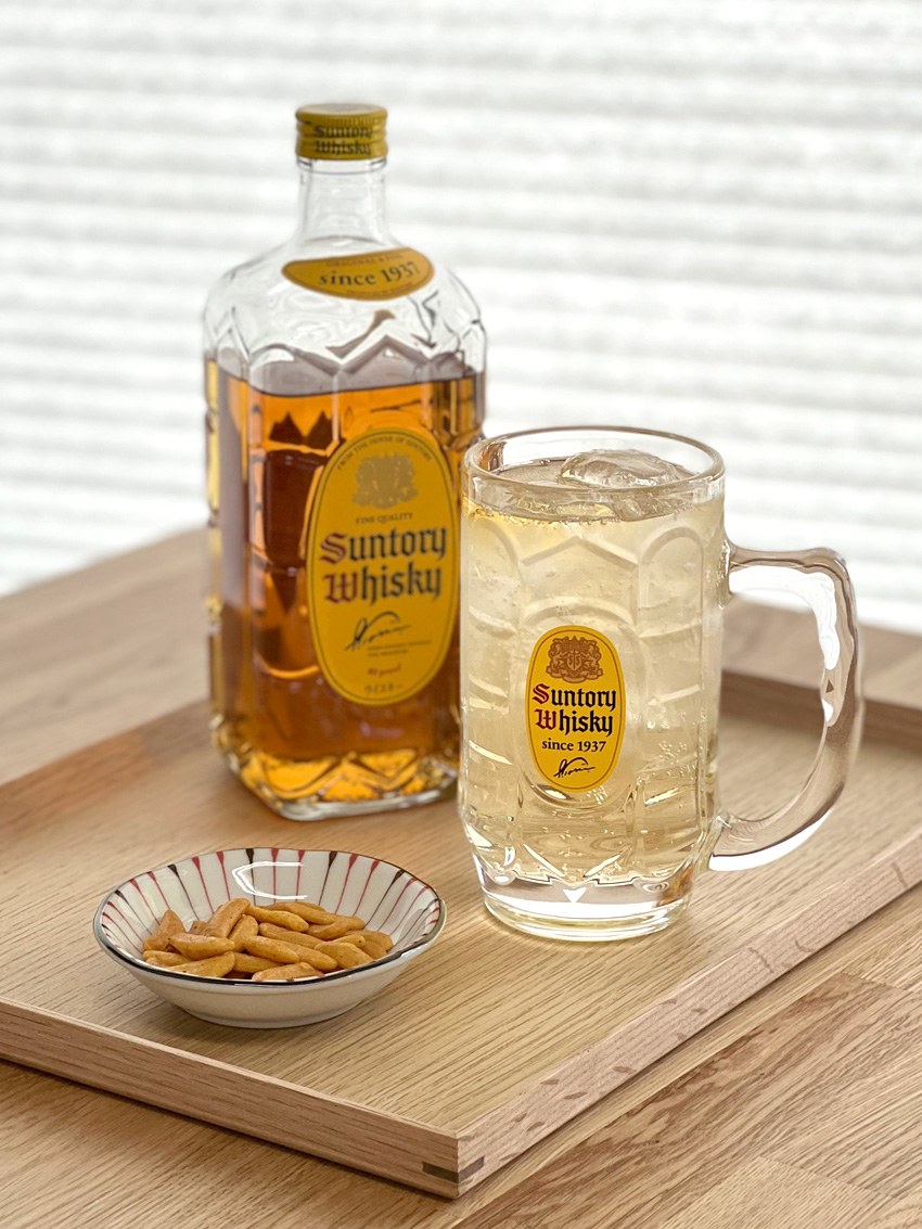 [ 산토리 ] 선토리 카쿠 위스키 하이볼 잔 375ml / Suntory Whisky / 일본컵