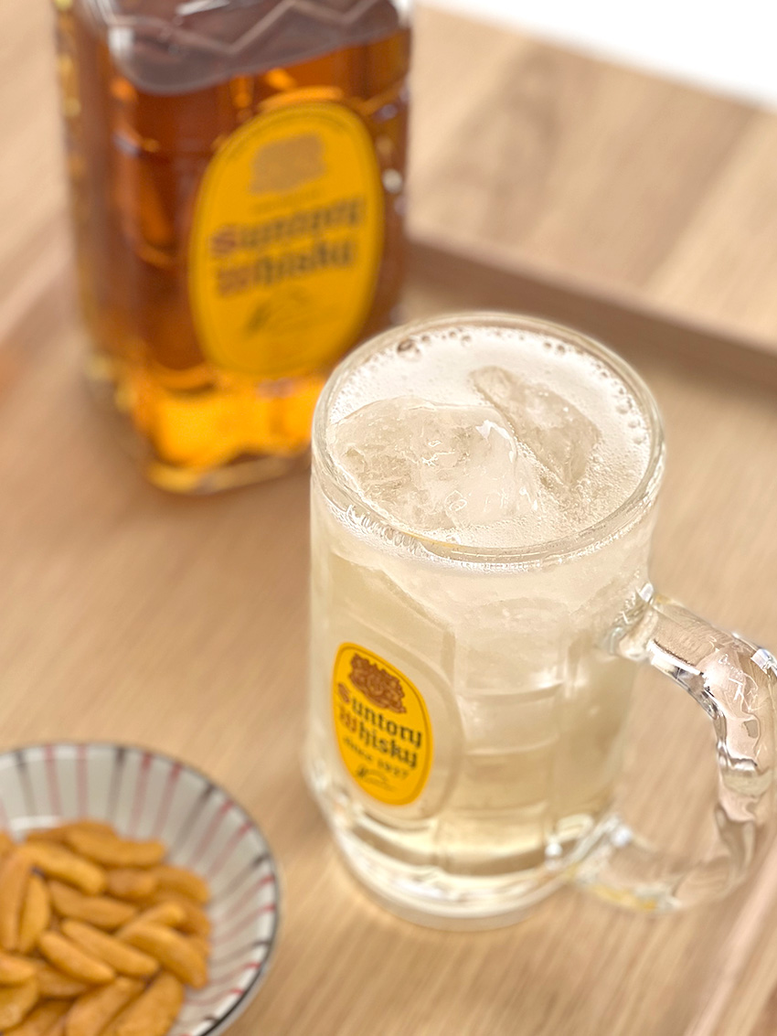 [ 산토리 ] 선토리 카쿠 위스키 하이볼 잔 375ml / Suntory Whisky / 일본컵
