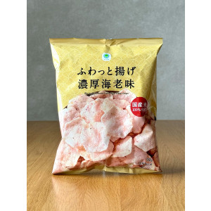 [ 패밀리마트 ] 후왓토아게 에비 아지 32g / 진한 새우 맛의 바삭한 쌀과자 튀김 / 일본편의점 과자