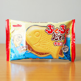 메이토 푸쿠푸쿠 타이 일본 붕어빵 과자 간식 초코맛, 16.5g, 1개