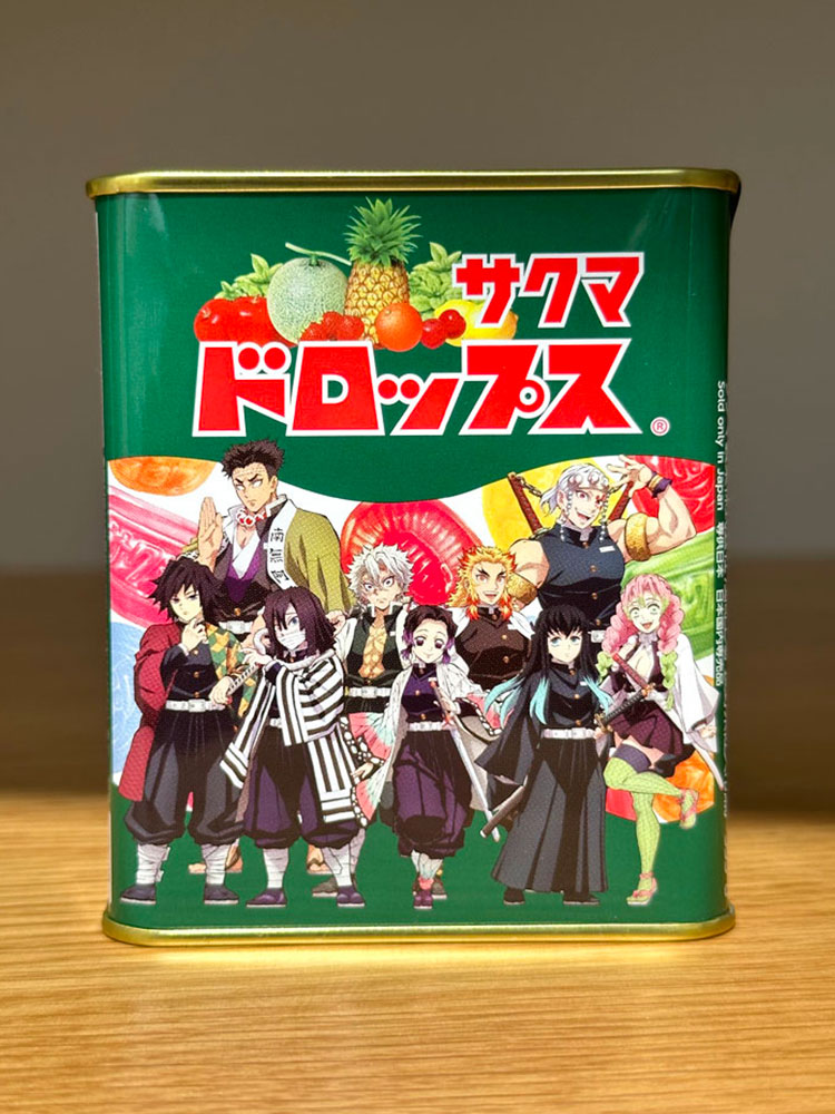 [ 사쿠마 ] 귀멸의 칼날 깡통캔디 옛날 드롭프스 사탕 71g / 일본사탕
