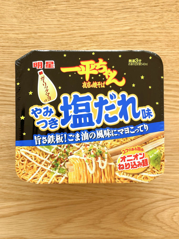 일본 컵라면 묘조 잇페이짱 시오다레 야끼소바 132g / 소금 야끼소바