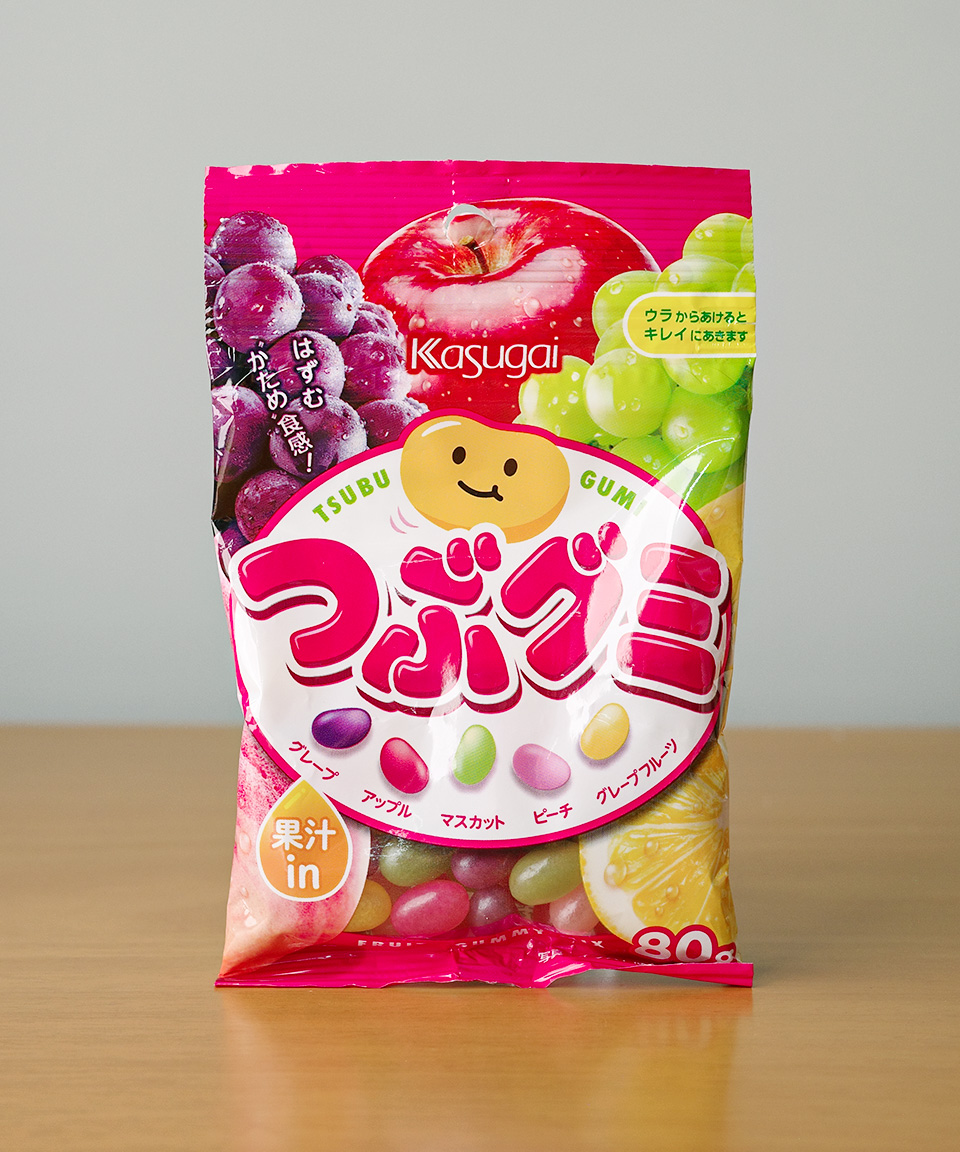 카스가이 쯔부구미 80g 과일맛 젤리빈 일본 젤리